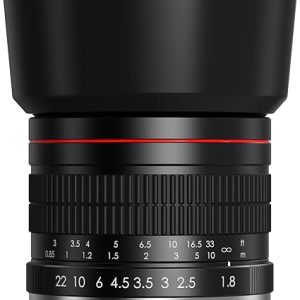 RF 85mm F1.8 Portrait Lens - Medium Telephoto Manual Focus DSLR Cameras Lens for Canon EOS R, Ra, RP, R3, R5, R5 C, R5 Mark II, R6, R6 Mark II, R7, R8, R10, R50, R100 Mirrorless Cameras